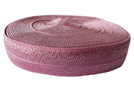 Elastisch band oudroze/mauve 16 mm per 0,5 meter