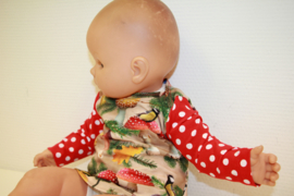 Baby meisjesshirt paddestoel 62-80