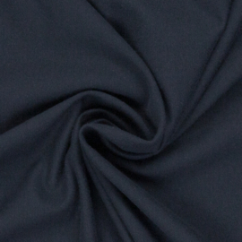 Brushed joggingstof: jeansblauw (Swafing kleur 744), per 25 cm
