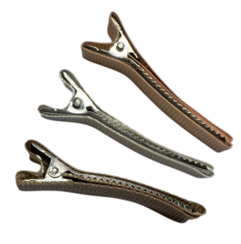 Alligator haarclipje 10x50 mm lichtzalm, per stuk