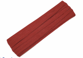 gekleurd elastiek donkerrood 6mm, per meter