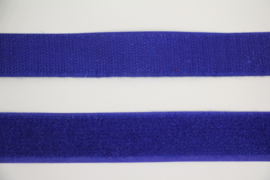 Klittenband 25 mm kobaltblauw per 0,5 meter