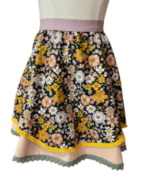 Rok: Flowers black 86/92- 134/140