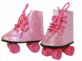 Rolschaatsjes roze voor babyborn