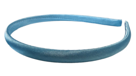 Diadeem / Haarband 10 mm satijn kleur Sky blue