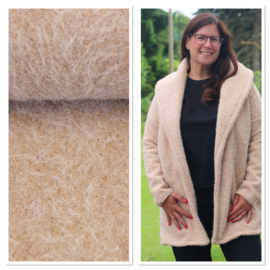 Gebreide stof: Tundra beige (Swafing), per 25 cm