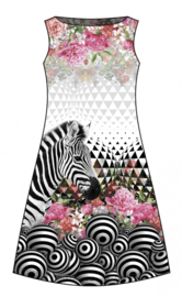Paneel digitale tricot dames: zebra 200x150 cm