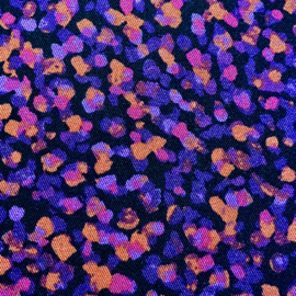 Viscose stretch print: Mini fuchsia, per 25 cm