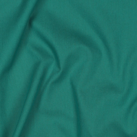 Katoen poplin: effen PETROL, per 25 cm