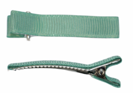 Alligator haarclipje 10x50 mm mintgroen, per stuk