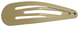 Klik klak haarspeldje mat beige 5cm, per stuk