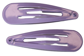 Klik-klak haarspeldje lavendel 5 cm, per stuk