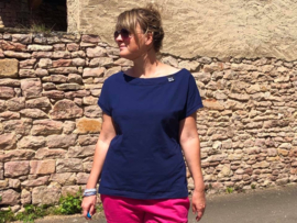 Farbenmix papier naaipatroon LaBreton Summer Tee maat 32-46