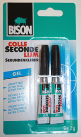 Bison kit seconde lijm gel 2x2 gram