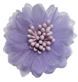 Chiffon bloem 4 cm lila