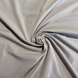 Tricot: effen lichtbeige, per 25cm