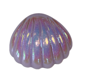 Flatback schelp met parelmoer glans 20mm, lila