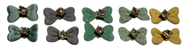setje van 10 mini strikjes 20x12 mm