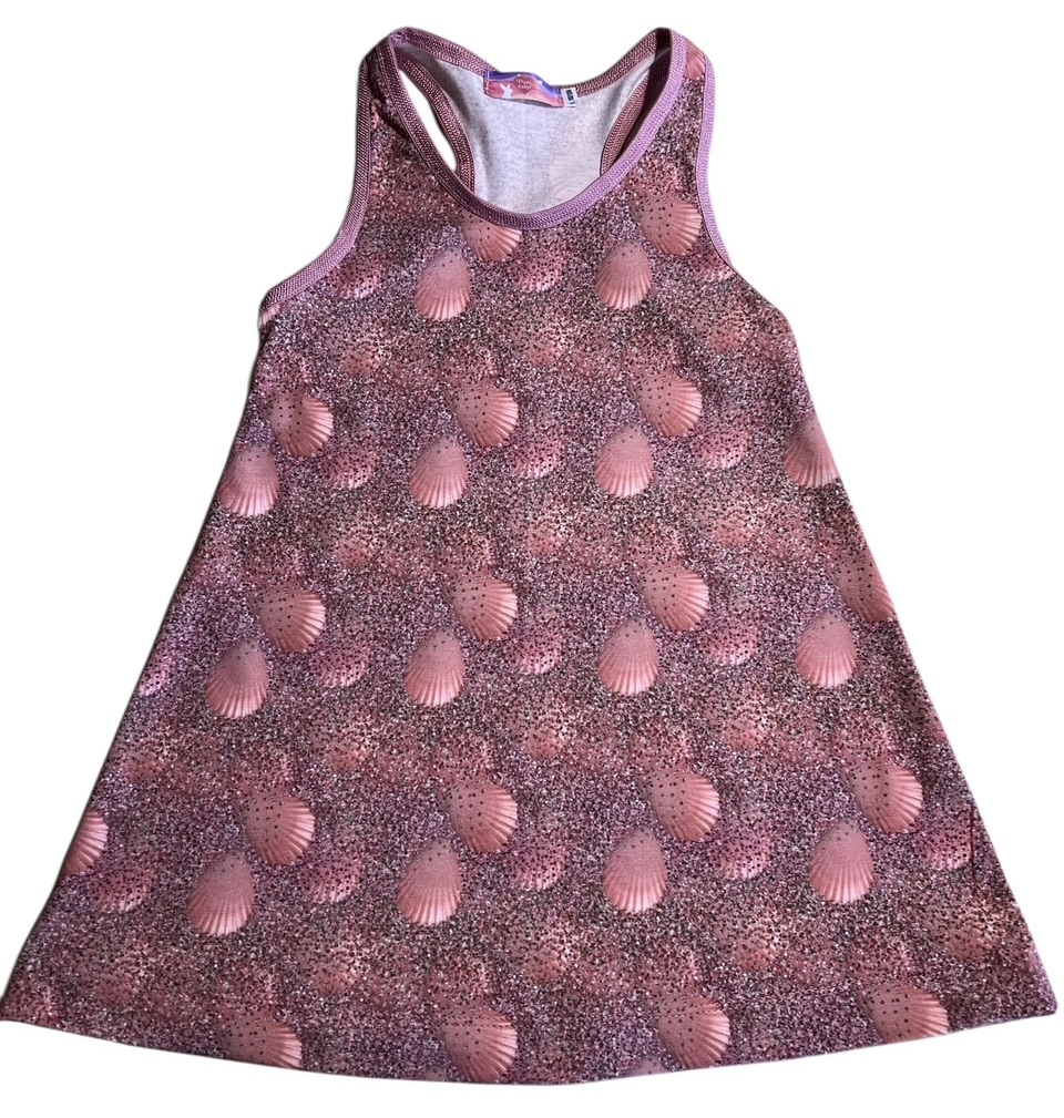 Racerbackdress pink shells 86/92 - 146/152
