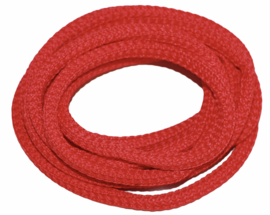 Koord vierkant 5mm rood per meter