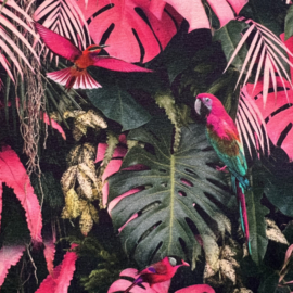 Digitale print tricot: TROPICAL, per 25 cm