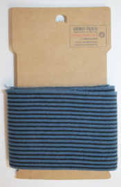 Cuff  stripes jeansblauw-blauw  7x110 cm