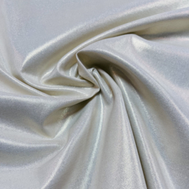 Katoen poplin: ecru met gouden glans, per 25 cm