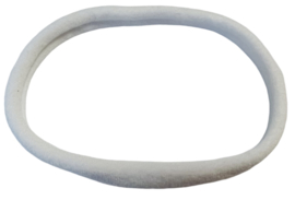 Elastisch haarbandje nylon wit, soepel