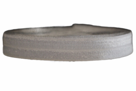 Elastisch band zilvergrijs 16 mm per 5 meter