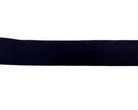 Jersey biaisband/ tricot biaisband donkerblauw 20mm, per 0,5 meter