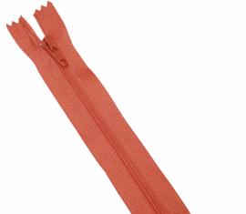 Nylon rits oranje niet deelbaar 30 cm