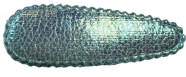 Kniphoesje aqua  parelmoer glanzend 55 mm