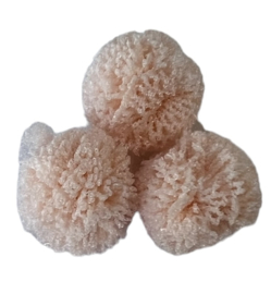 Pom pom fluffy 10 mm perzik