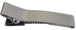 Alligator haarclipje 50x10 mm met stof bekleed; champagne