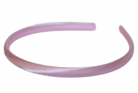 Diadeem / Haarband 10 mm satijn kleur lichtroze