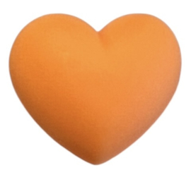 Flatback hart oranje 20x20 mm