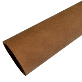 PU leer A4 lapje; cognac suede look