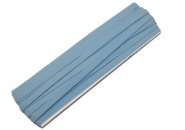 gekleurd elastiek lichtblauw 6mm, per meter