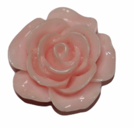 Flatback cabochon flower lichtroze 18 mm