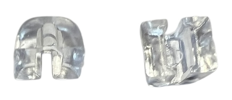 7 mm doorzichtige bevestiging  haarelastiekje met opening 1 mm