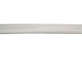 Wit katoenen keperband 10 mm, per meter