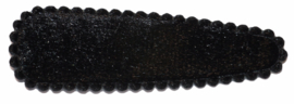 Kniphoesje fluweel zwart,  5 cm: 10 stuks
