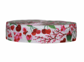 Elastisch band cherry world per 0,5 meter