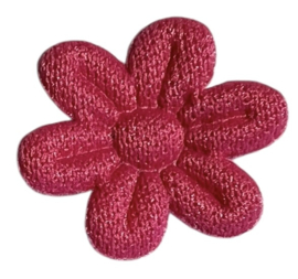 Bloemetje 20 mm  met 6 blaadjes fuchsia