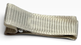 Alligator haarclipje 35x10 mm crème