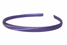 Diadeem / Haarband 10 mm satijn kleur lavendel