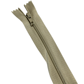 Nylon rits champagne niet deelbaar 25 cm