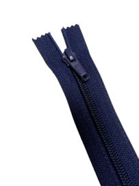 Nylon rits marineblauw niet deelbaar 15 cm