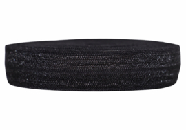Elastisch band zwart 16 mm per 5 meter