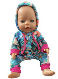 Onesie  zeemeermin voor babyborn pop 43 cm
